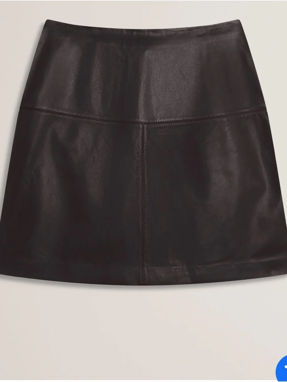 Nwt Ted Baker Valiat Leather Mini Skirt size 3